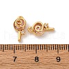 Brass Micro Pave Cubic Zirconia Pendants KK-K382-25G-02-3