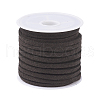 Coconut Brown Flat Faux Suede Cord X-LW-R003-07-1