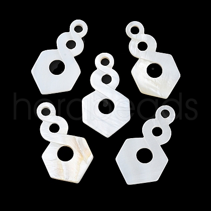 Natural Freshwater Shell Pendants BSHE-Z003-20-1