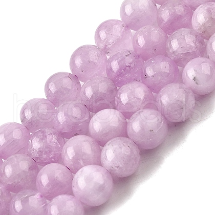 Natural Kunzite Beads Strands G-D856-03-6mm-01-1