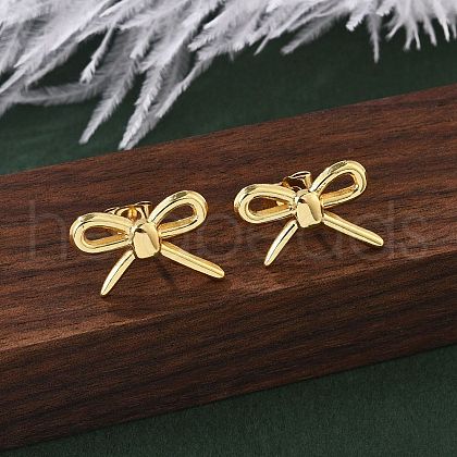 304 Stainless Steel Stud Earrings for Women EJEW-U052-06G-1