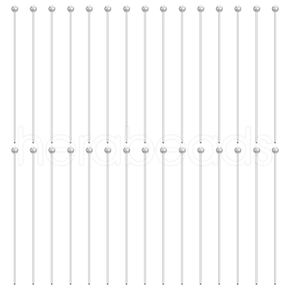 BENECREAT 925 Sterling Silver Ball Head Pins STER-BC0002-16A-1