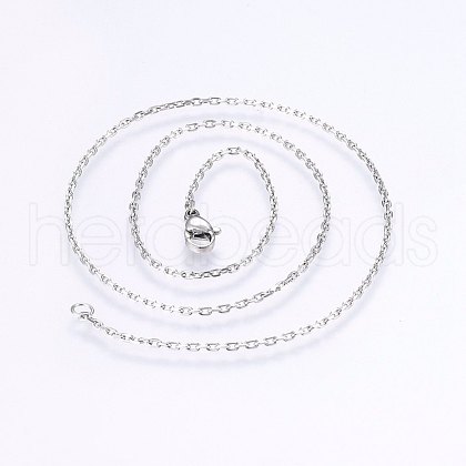 304 Stainless Steel Cable Chains Necklaces NJEW-F221-08P-1