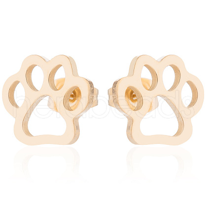 Stainless Steel Christmas Earrings with Reindeer ST2896260-1