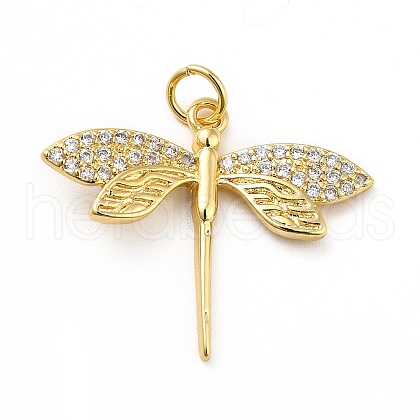 Brass Micro Pave Cubic Zirconia Pendants KK-H433-12G-1