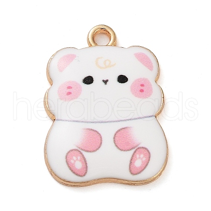 Rack Plating Alloy Enamel Pendants FIND-Q099-13G-03-1