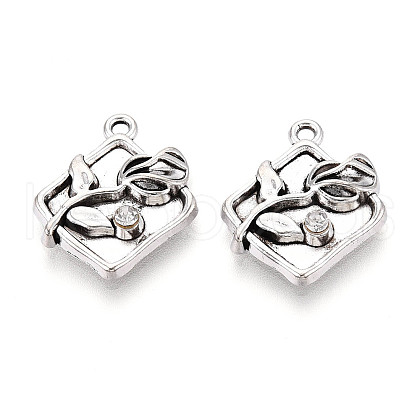 Tibetan Style Alloy Pendants TIBE-N013-25AS-1