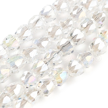 Electroplate Glass Beads Strands EGLA-D030-T4mm-B02-1