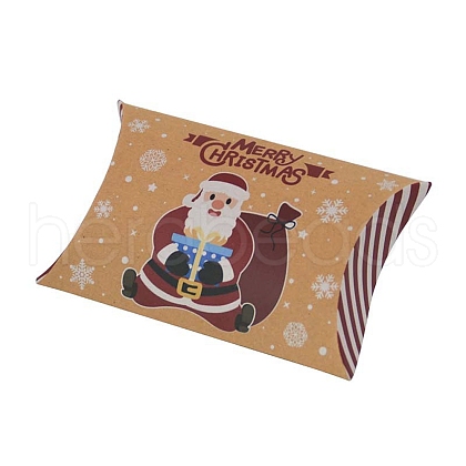 Christmas Theme Cardboard Candy Pillow Boxes CON-G017-02A-1