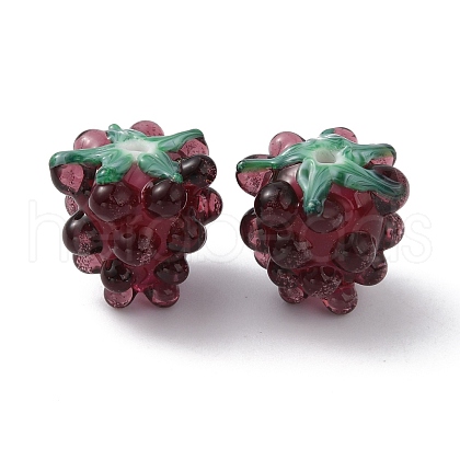 Handmade Lampwork Beads X-LAMP-WH0012-02C-1