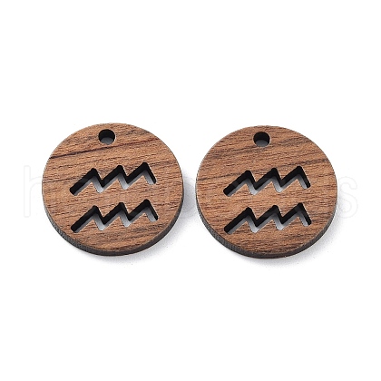 Walnut Wood Laser Cut Pendants WOOD-Q051-06H-1