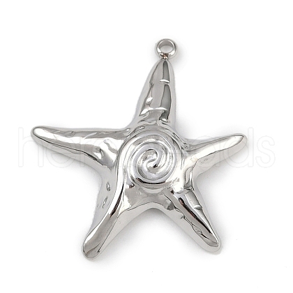 304 Stainless Steel Pendants STAS-B092-05C-P-1