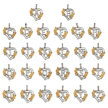 Brass Micro Pave Cubic Zirconia with Shell Pendants KK-Z115-14GP-1