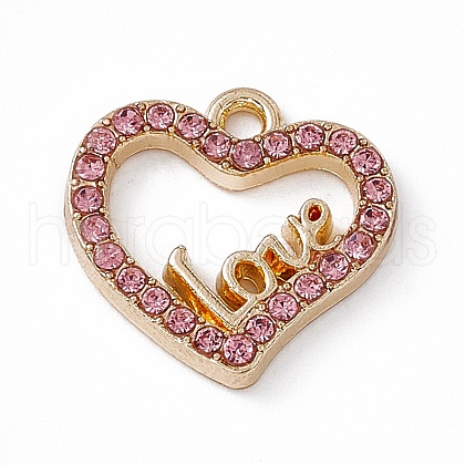 Alloy Rhinestone Pendants PALLOY-P287-02LG-03-1