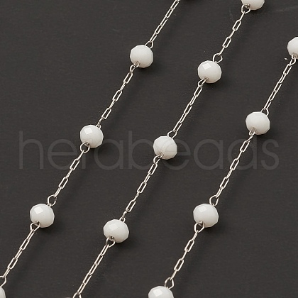 Glass Round Beaded Chains CHS-B003-04B-1