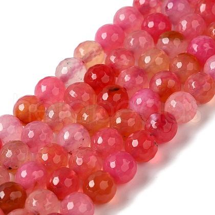 Dyed & Heated Natural Dragon Veins Agate Beads Strands G-P539-A01-04-1