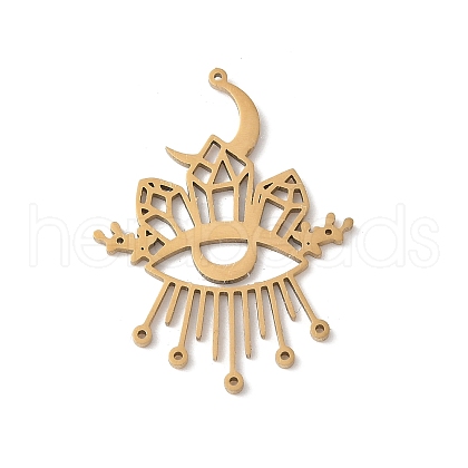 304 Stainless Steel Filigree Pendants STAS-K298-12G-1