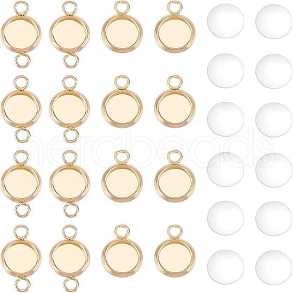 Unicraftale DIY Flat Round Link Connector Making Kits DIY-UN0002-91-1