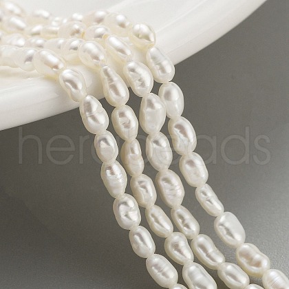 Natural Cultured Freshwater Pearl Beads Strands PEAR-P062-01D-1