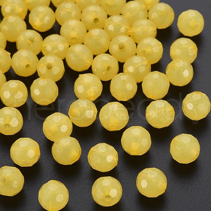 Transparent Acrylic Beads TACR-S154-62E-07-1