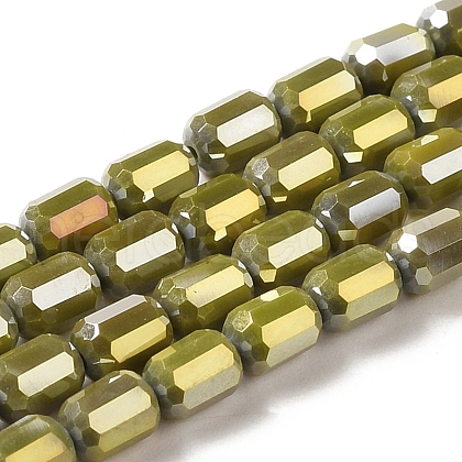 Electroplate Glass Beads Strands EGLA-D031-01G-1