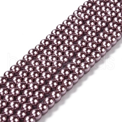 Eco-Friendly Grade A Glass Pearl Beads HY-J002-6mm-HX023-1