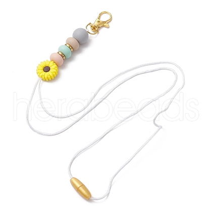 Alloy and Silicone and Stainless Steel Pendant Decorations HJEW-JM03021-02-1