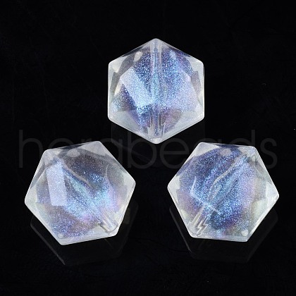 Transparent Acrylic Beads OACR-N008-074-1