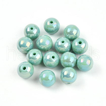 Electroplate Pearlized Glass Pearl Beads EGLA-T021-14C-04-1
