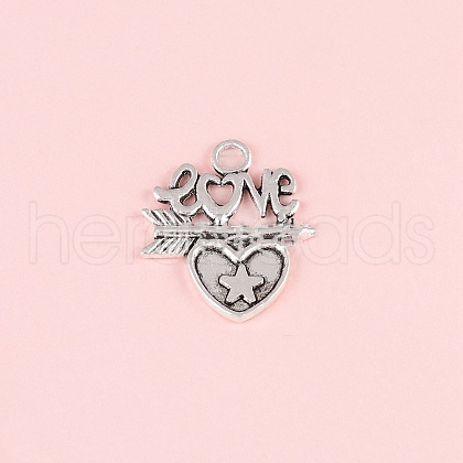 Valentine's Day Tibetan Style Alloy Pendants FIND-CJC0019-25E-1