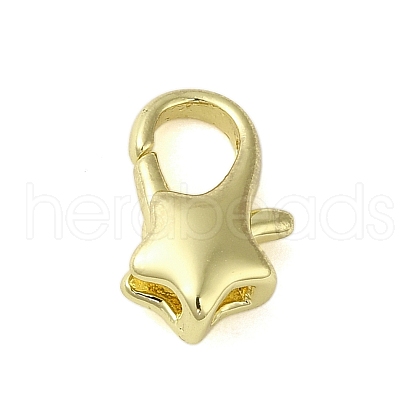 Brass Lobster Claw Clasps KK-B089-22A-G-1