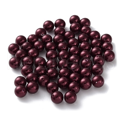 Plastic Imitation Pearl Beads FIND-M059-01C-02-1