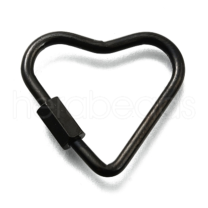 Ion Plating(IP) 304 Stainless Steel Screw Carabiner Lock Charms STAS-K195-02B-1