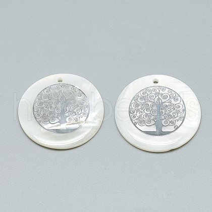 Freshwater Shell Pendants SHEL-Q016-015P-1