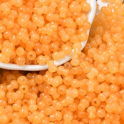 Transparent Colours Glass Seed Beads SEED-R001-01S-1