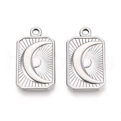 304 Stainless Steel Pendants STAS-T065-03P-1