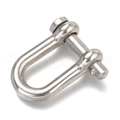 304 Stainless Steel D-Ring Anchor Shackle Clasps STAS-H142-04A-P-1