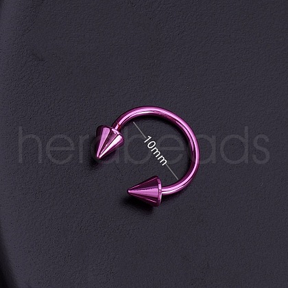 316L Stainless Steel Hoop Nose Rings WGEE114-20-1