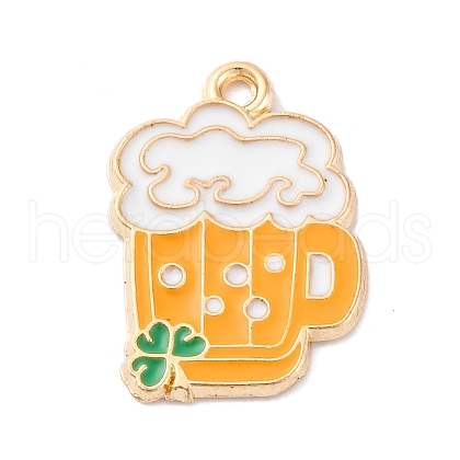 Saint Patrick's Day Alloy Enamel Pendants FIND-M060-24A-G01-1