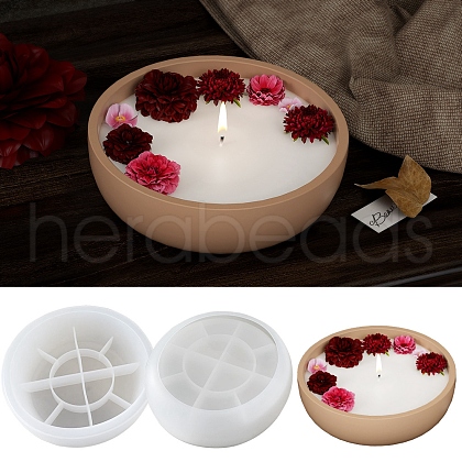 Round Concrete Candle Jar Mould PW-WG61924-01-1
