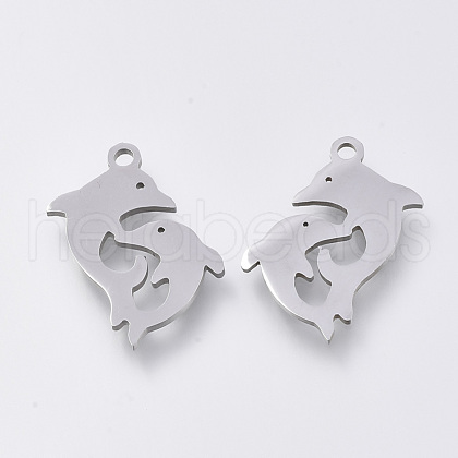 Tarnish Resistant 201 Stainless Steel Pendants STAS-S110-033P-1