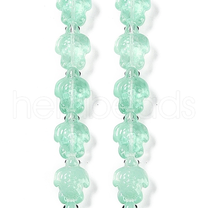 Transparent Glass Enamel Beads Strands GLAA-B021-06E-1