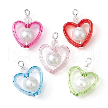 Transparent Acrylic Pendants PALLOY-JF02332-1