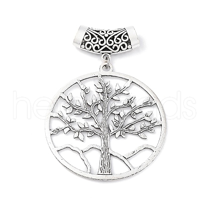 6Pcs 6 Styles Tibetan Style Alloy European Dangle Charms HJEW-FH00012-1