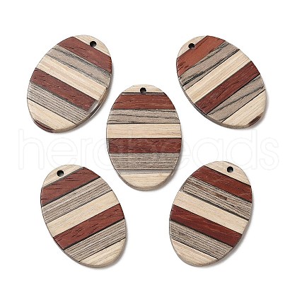 Wenge Wood & Sandalwood & White Ash Pendants WOOD-F013-02-1