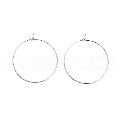 Brass Hoop Earring Findings KK-R112-038E-1