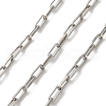 304 Stainless Steel Paperclip Chains CHS-A016-38P-A-1