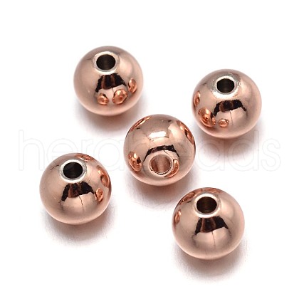 Brass Beads KK-F0317-10mm-01RG-NR-1