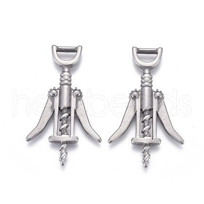 Non-Tarnish 304 Stainless Steel Pendants STAS-F249-26P-1