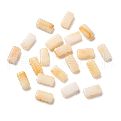 Opaque Acrylic Beads OACR-M018-02G-1